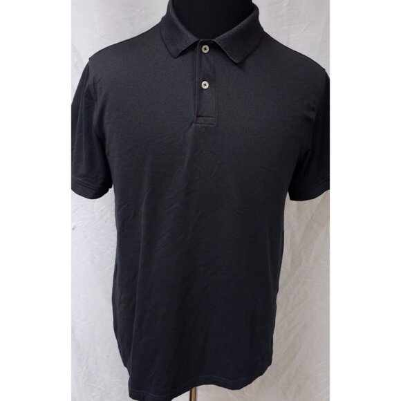 Member's Mark Mens Medium Dark Gray Short Sleeve Stretch Golf Polo Shirt - Picture 1 of 13